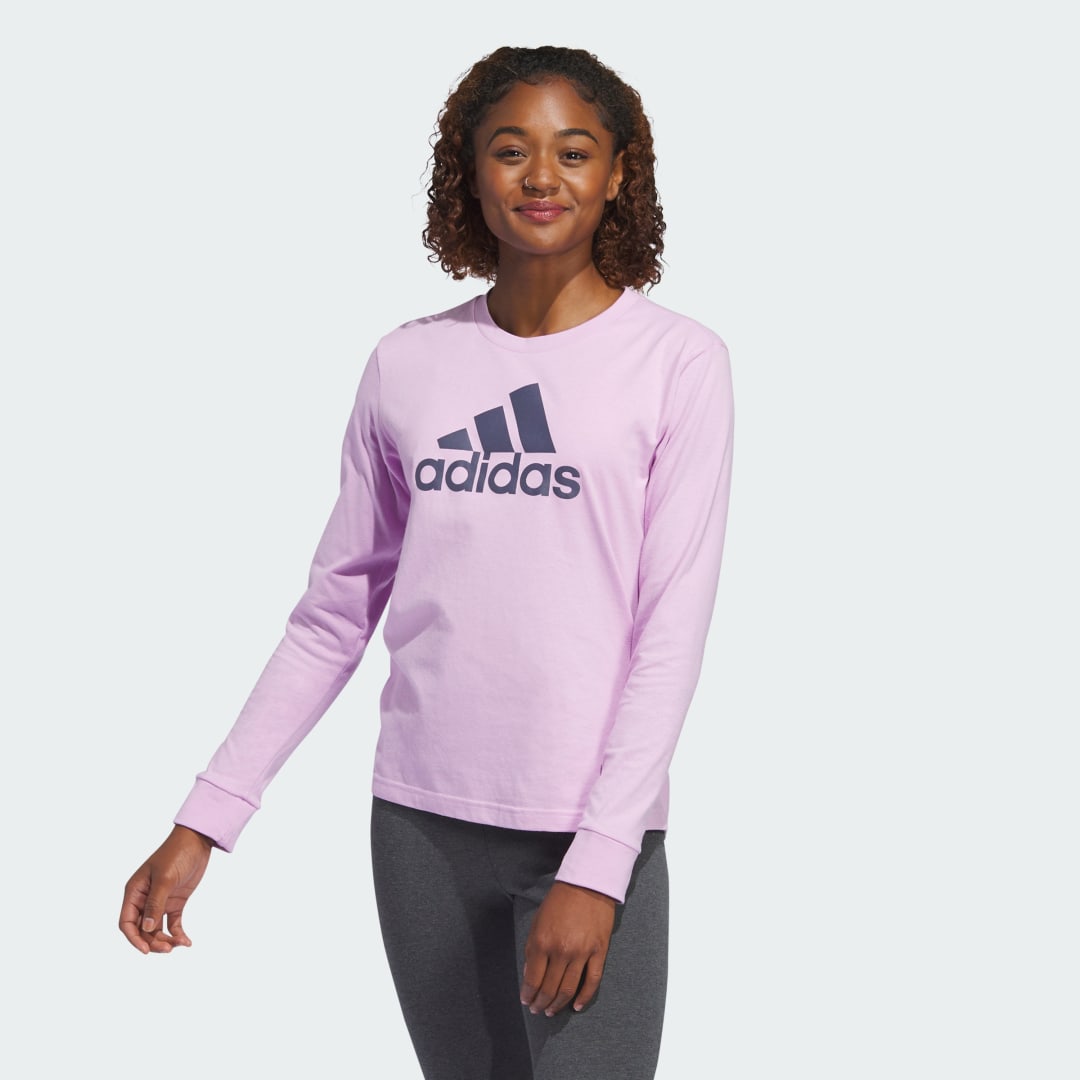 T-shirt adidas Performance Classic Long Sleeve T-Shirt Lilla | IN7344, 0