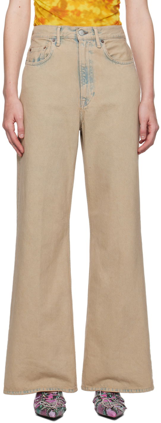 Jeans Acne Studios Beige Relaxed Fit 2022 Jeans Beige | A00502-
