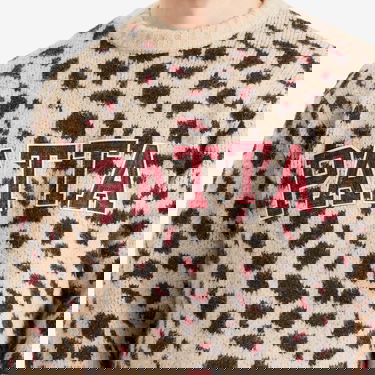 Sweater Patta Patta Leopard Brushed Knit Jumper Beige | POC-SS25-7020-324-0002-084, 5