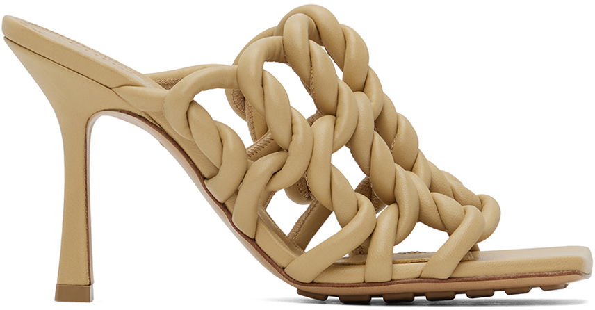 Sneakers og sko Bottega Veneta Stretch Mules "Beige" Beige | 716242 V2O20, 0