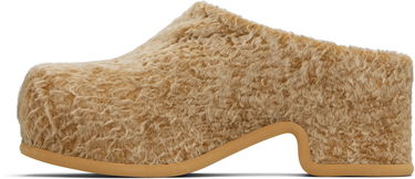 Skopleje Dries Van Noten Dries Van Noten Shearling Slip-on Loafers Beige | MS251-758, 2