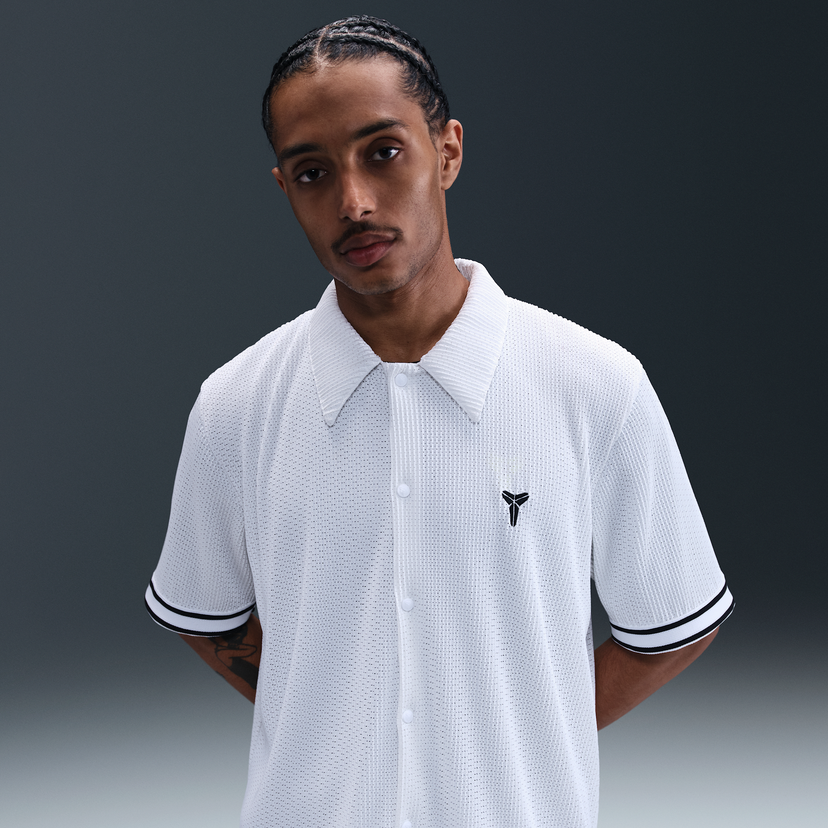 Skjorte Nike Kobe Pleated Basketball Short Sleeve Shirt Hvid | IB0020-100
