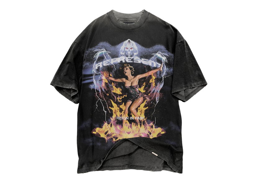 T-shirt Represent Clo Represent Spirit Reaper Reign In Pain T-Shirt Vintage Black Sort | M05055-03