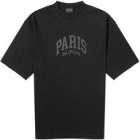 T-shirt Balenciaga Paris Sort | 612966-TLVL7-1069, 1