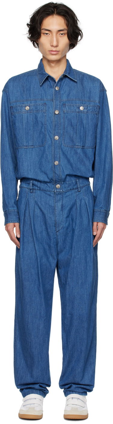 Jumpsuit ISABEL MARANT Blue Cijany Jumpsuit Blå | 23ACB0019HA-A3G02H, 0
