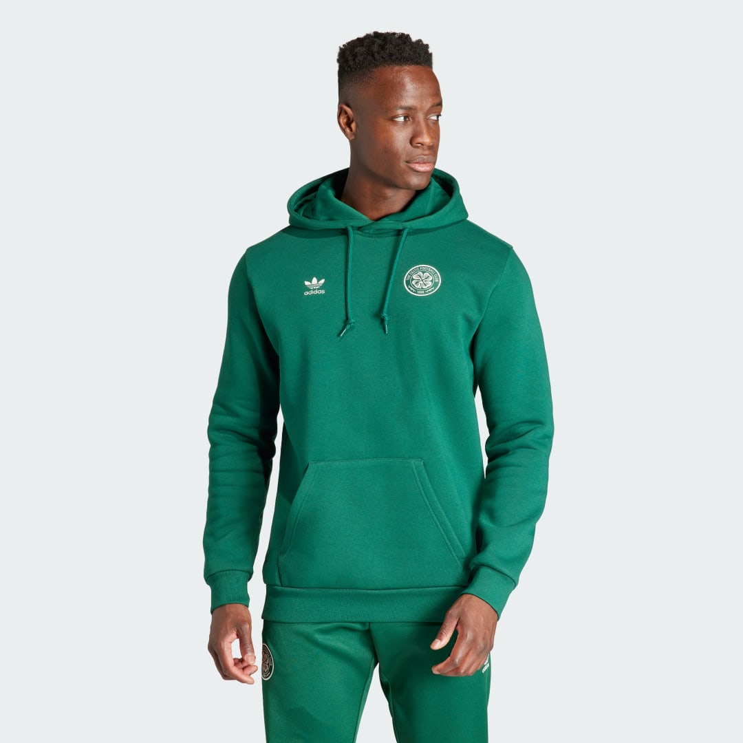 Sweatshirt adidas Performance Celtic FC Essentials Trefoil Hoodie Grøn | IL6047, 0