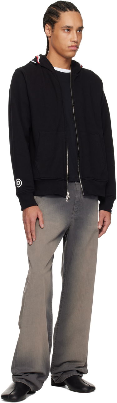 Sweatshirt BAPE A Bathing Ape 2nd Shark Full Zip Hoodie Sort | 001ZPK701006M, 3