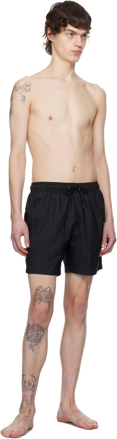 Badetøj BOSS BOSS Embroidered Swim Shorts Sort | 50534310, 3