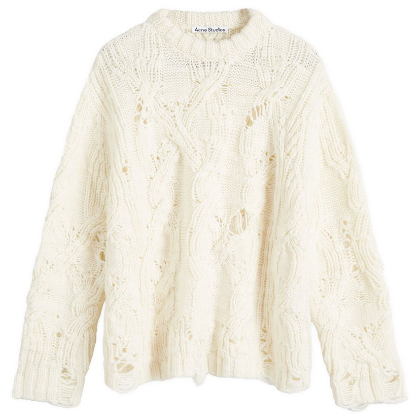 Sweater Acne Studios Cable Knit Sweater Beige | A60522-BSI