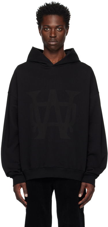 Sweatshirt We11done We11done Symbol Hoodie Sort | WD-TH3-22-801-U-BK, 0
