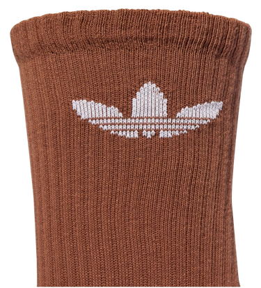 Sokker adidas Performance Trefoil Cushion Crew Socks - 6 Pairs Brun | JY2678, 2
