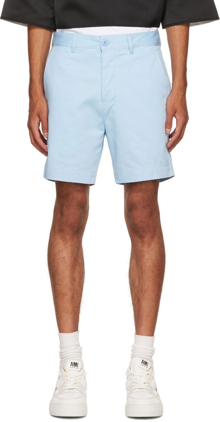 Shorts AMI Chino Shorts Blå | HSO001.481, 0