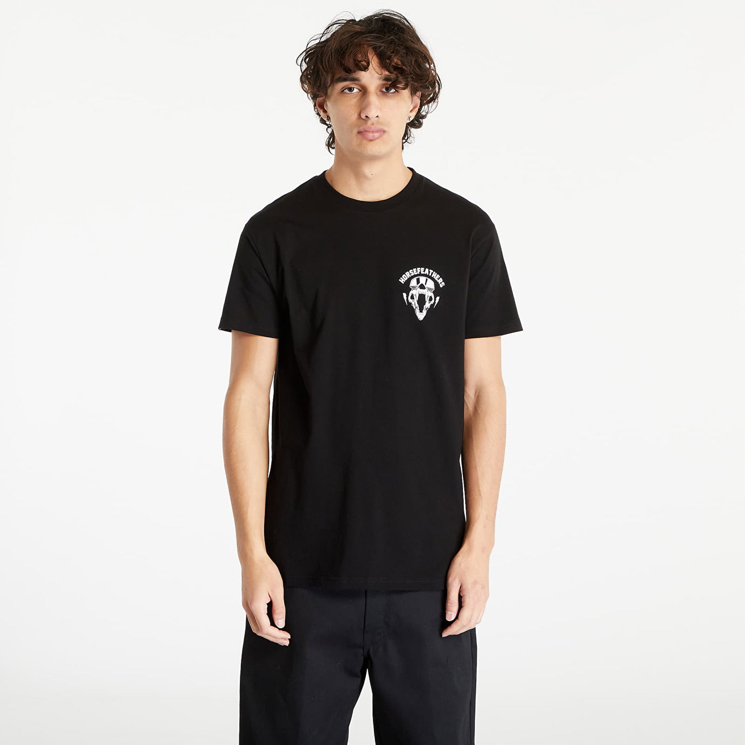 T-shirt Horsefeathers Bear Skull T-Shirt Sort | SM1333A, 0