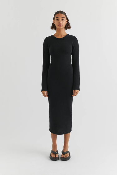 Kjole AXEL ARIGATO Fleur Open Back Dress Sort | A2268002, 2