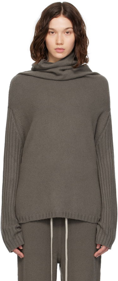 Sweater Rick Owens Rick Owens Concordians Rasato Cashmere Knit Turtleneck Grå | RP02E4674 KLWS, 0