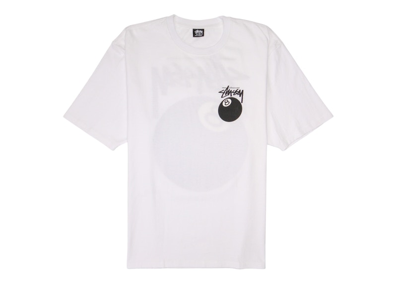 T-shirt Stüssy 8 Ball Graphic T-Shirt Hvid | 1904760-WHT