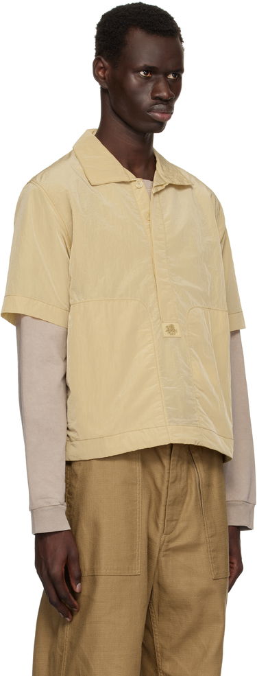 Polo skjorte Ranra RANRA Foreger Shiny Nylon Polo Beige | AMSS25PO02551, 1