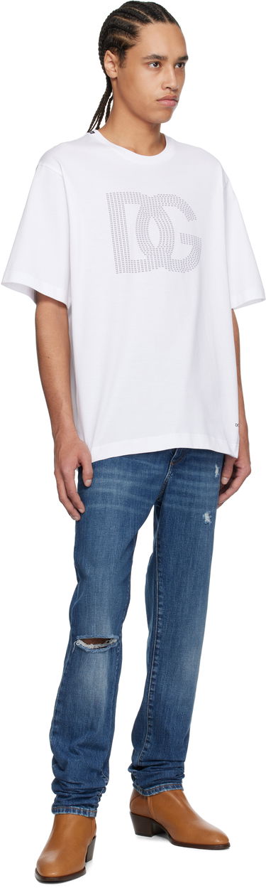 T-shirt Dolce & Gabbana Dolce&Gabbana DG Logo T-Shirt Hvid | G8PN9TG7O4O, 3