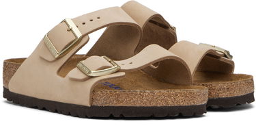 Sneakers og sko Birkenstock Arizona Soft Footbed Sandals Beige | 1019013, 3