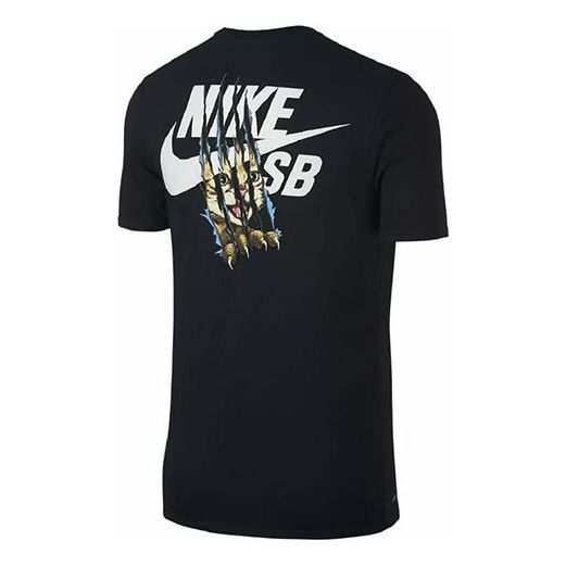 T-shirt Nike SB SB Cat Scratch T-Shirt Sort | 816369-010