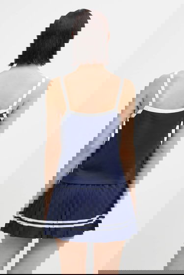 Tanktop Sporty & Rich Crown Tennis Pique Tank Mørkeblå | TO079621304BL107, 2