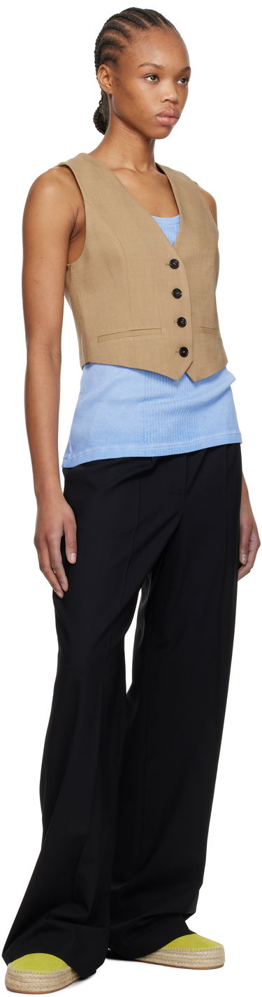 Vest MSGM MSGM Button Vest Brun | 3841MDW01 257106, 3