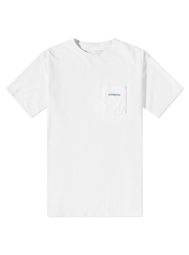 T-shirt Patagonia Boardshort Logo Pocket Responsibili-Tee Hvid | 37655-WHI