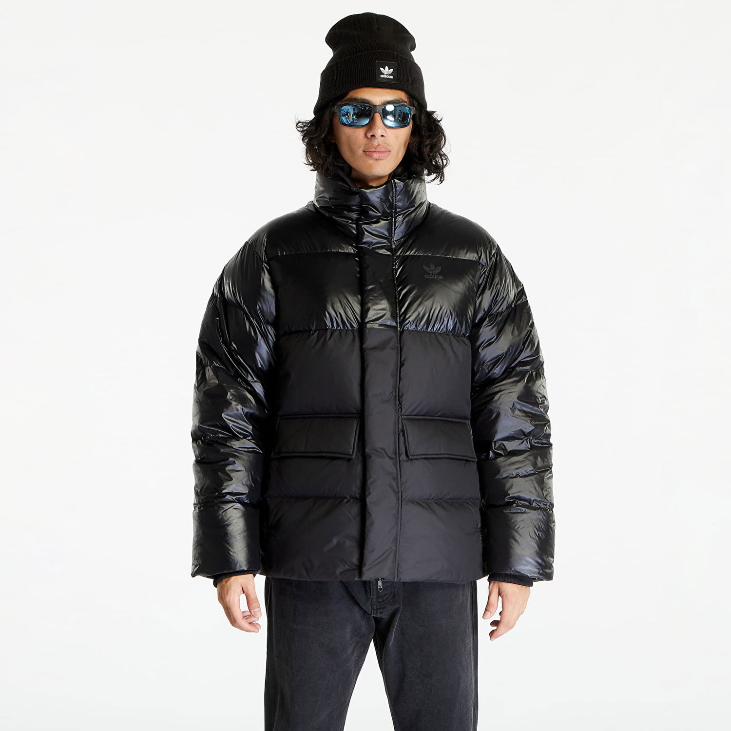 Puffer jakke adidas Originals Mid Puffer Jacket Black Sort | IR7133, 0