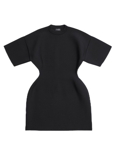 Kjole Balenciaga Hourglass Crewneck Dress Sort | 745479T51971000