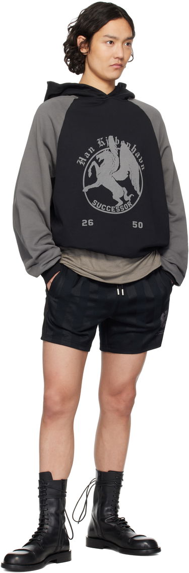Sweatshirt Han Kjøbenhavn Han Kjobenhavn 'Successor' Print Hoodie Sort | M-134362, 3