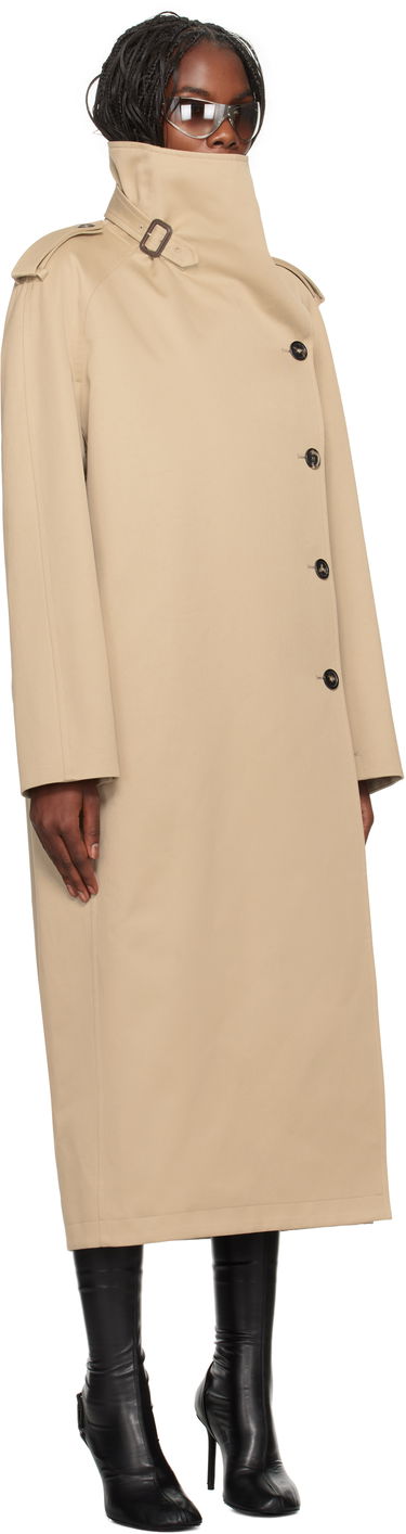 Trenchcoat Courrèges Courrèges Long Oblique Trench Coat Beige | 424CMA178CO0131, 3
