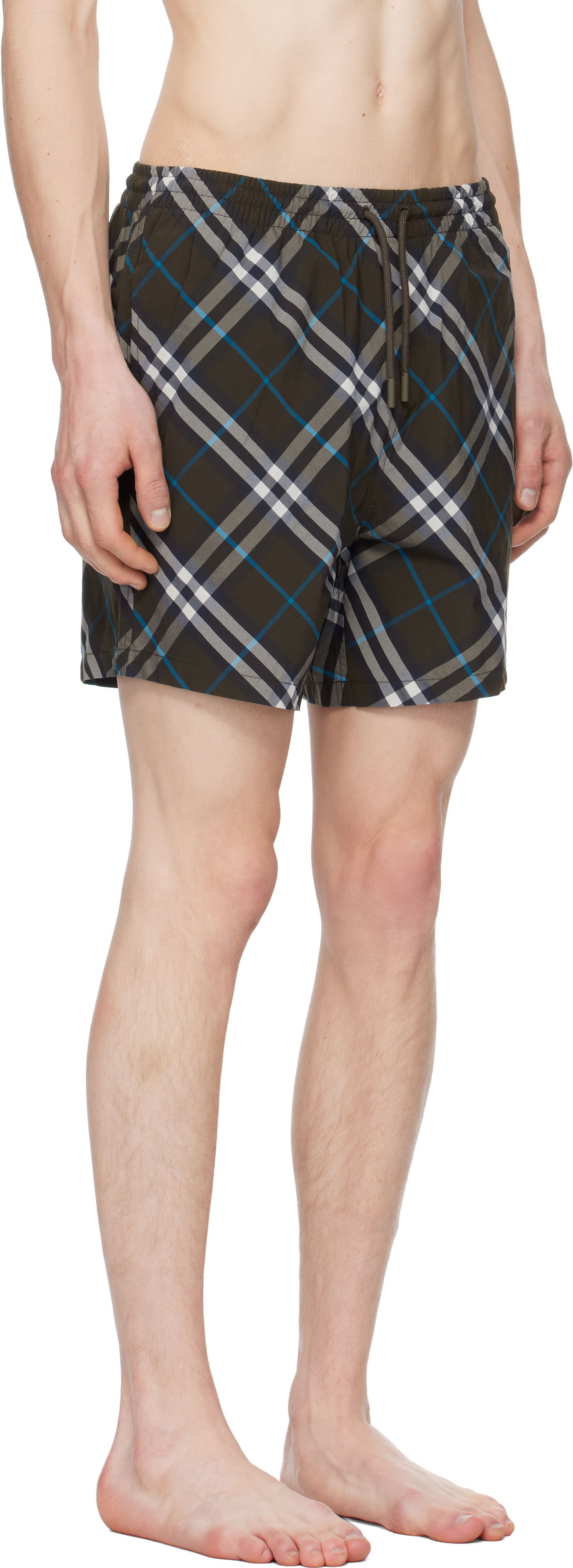 Badetøj Burberry Burberry Check Swim Shorts Brun | 8108204, 1