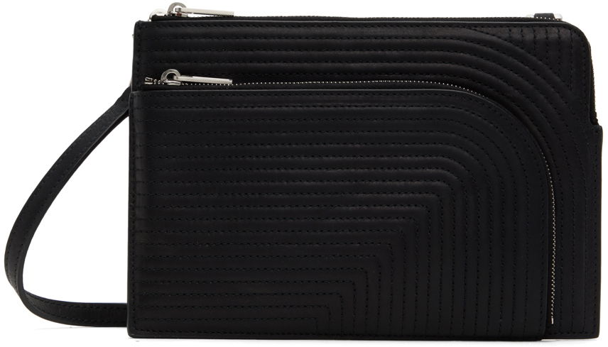 Skuldertaske Rick Owens Leather Club Pouch Sort | RA01D0420 LSUQ1, 0
