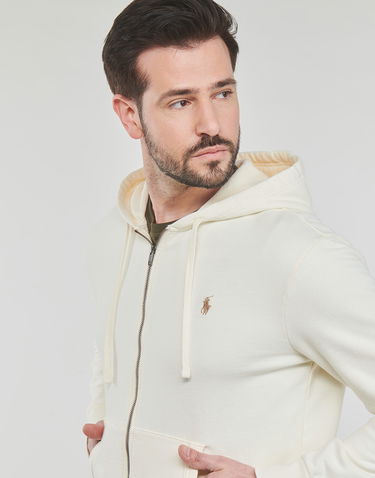 Sweatshirt Polo by Ralph Lauren Molleton Dye Hoodie Hvid | 710916692003, 4