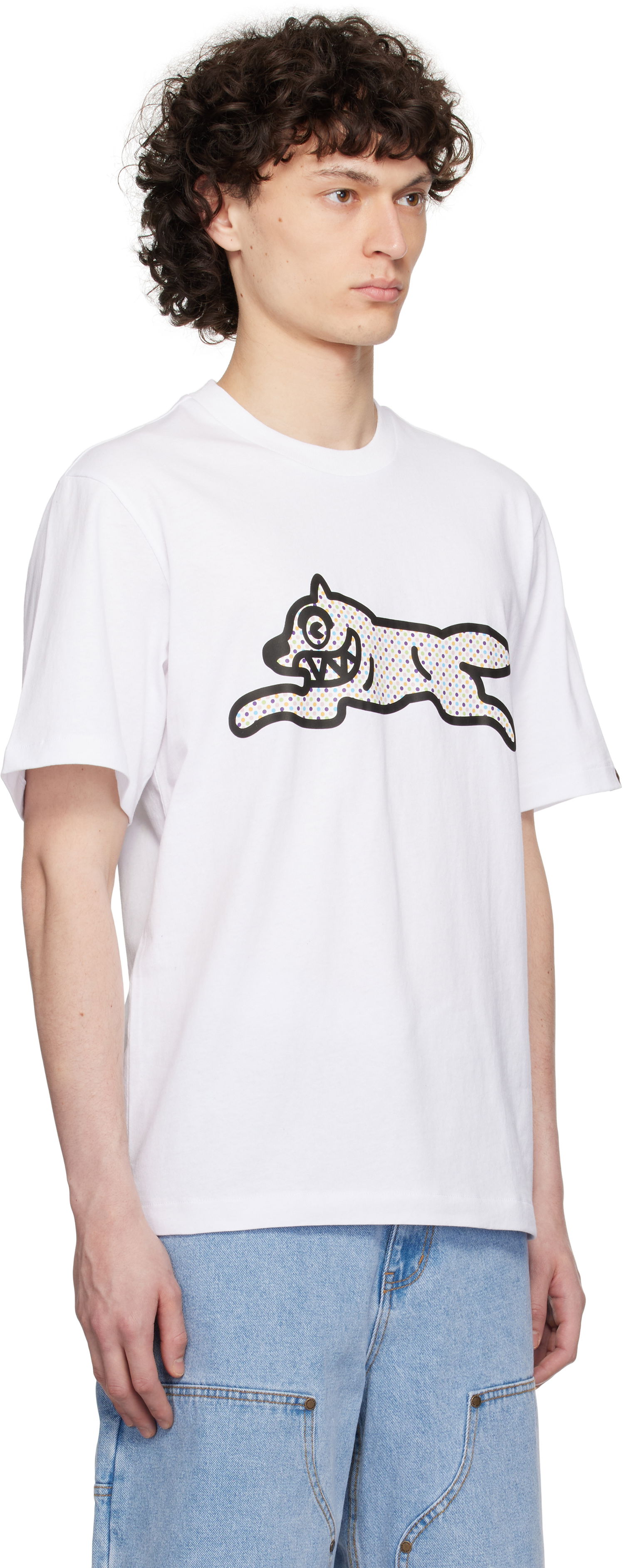 T-shirt BBC IceCream ICECREAM Polka Dot Running Dog T-Shirt Hvid | IC25254, 1