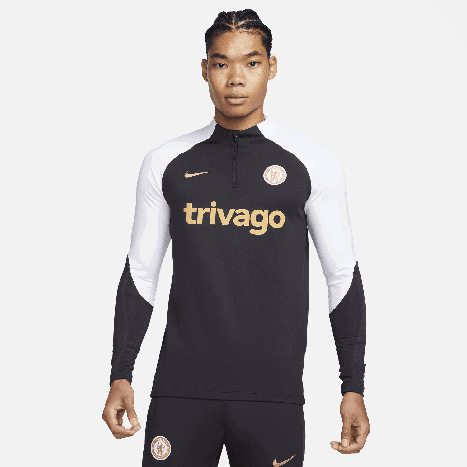 T-shirt Nike tričko Dri-FIT Chelsea FC Strike - Modrá Sort | DX3100-429, 0