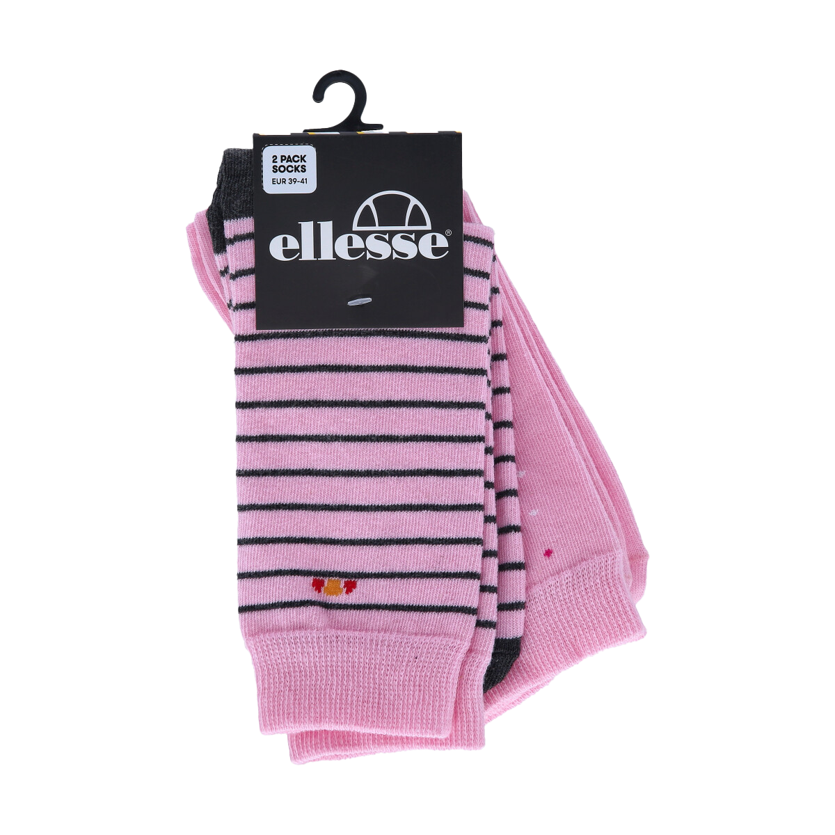 Sokker Ellesse 2-Pack Striped and Solid Socks Lyserød | ELS241203-02, 0