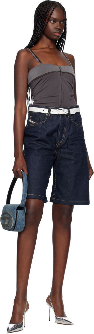 Håndtaske Diesel Diesel 1DR Denim Shoulder Bag Blå | X08396 P1730, 3