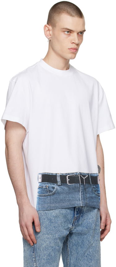T-shirt Y/PROJECT Jean Paul Gaultier Edition Printed T-Shirt Hvid | YPJPGTS6-S24, 1