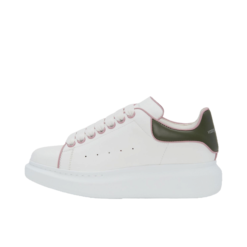 Sneakers og sko Alexander McQueen Oversized White Military Green Hvid | 733003WHJE58873
