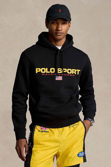 Sweatshirt Polo by Ralph Lauren Sport Logo Hoodie Sort | 710938447, 0