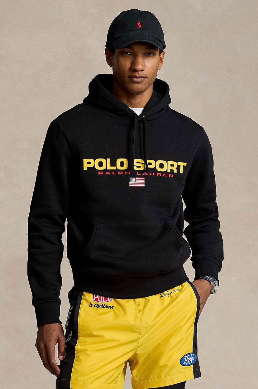Sweatshirt Polo by Ralph Lauren Sport Logo Hoodie Sort | 710938447