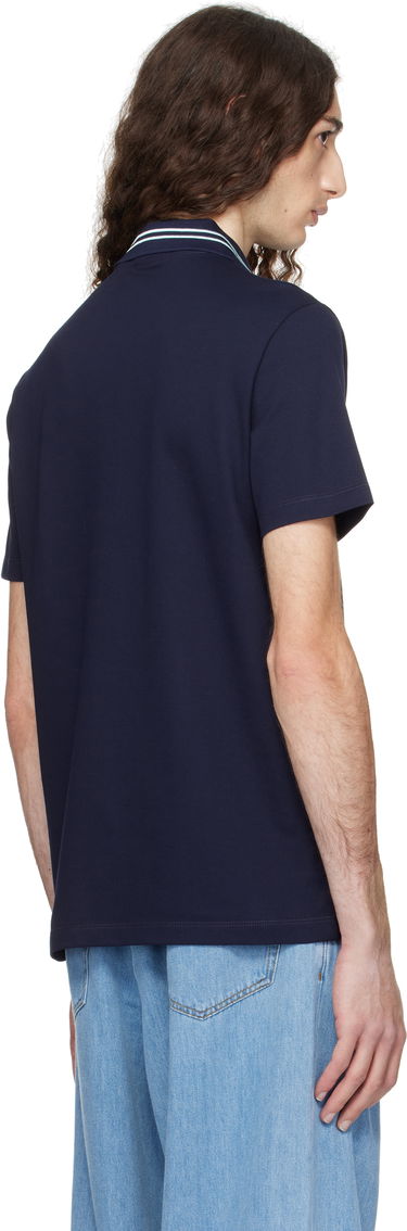 Polo skjorte Versace Versace Embroidered Medusa Polo Mørkeblå | 1013906_1A13463, 2