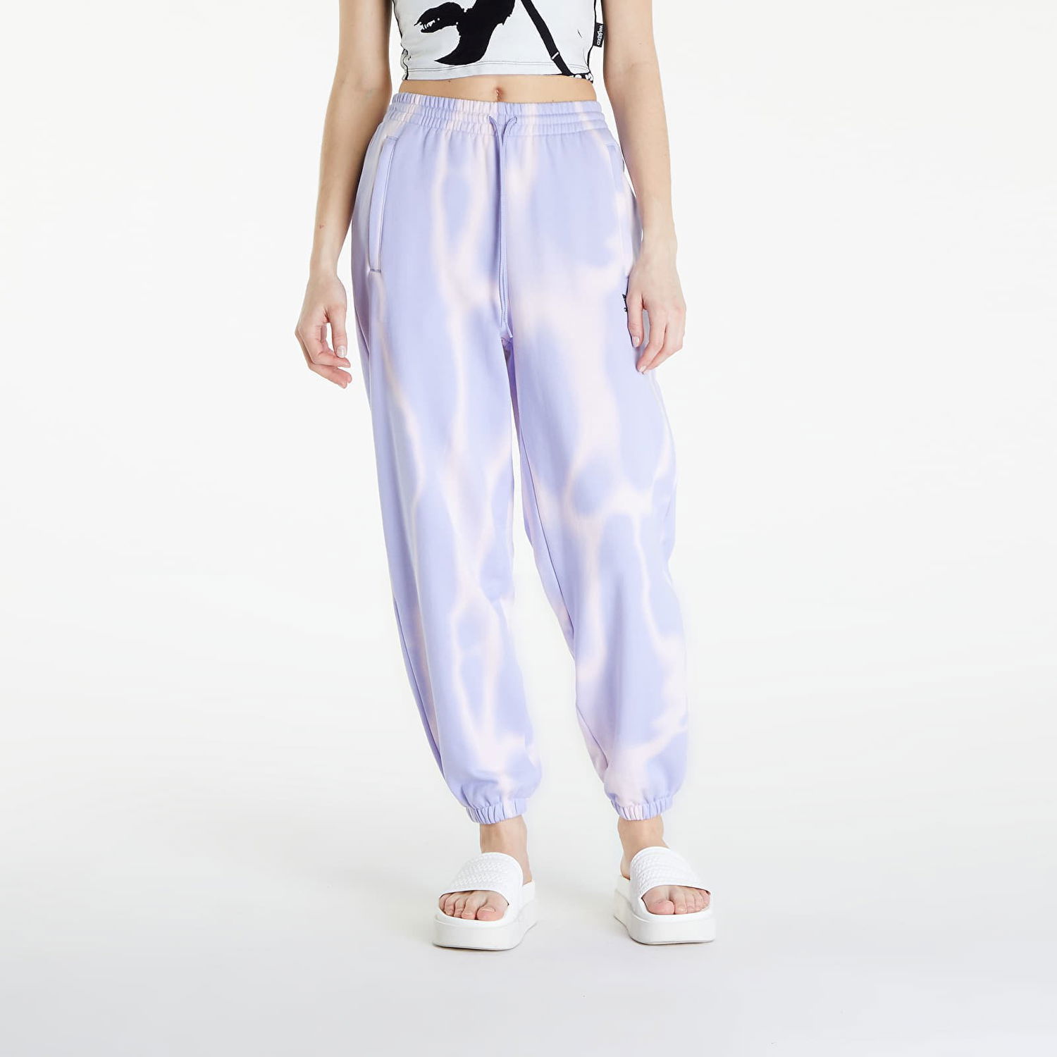 Joggingbukser adidas Originals adidas Water Sweatpants Fialová Blå | IS2490, 0