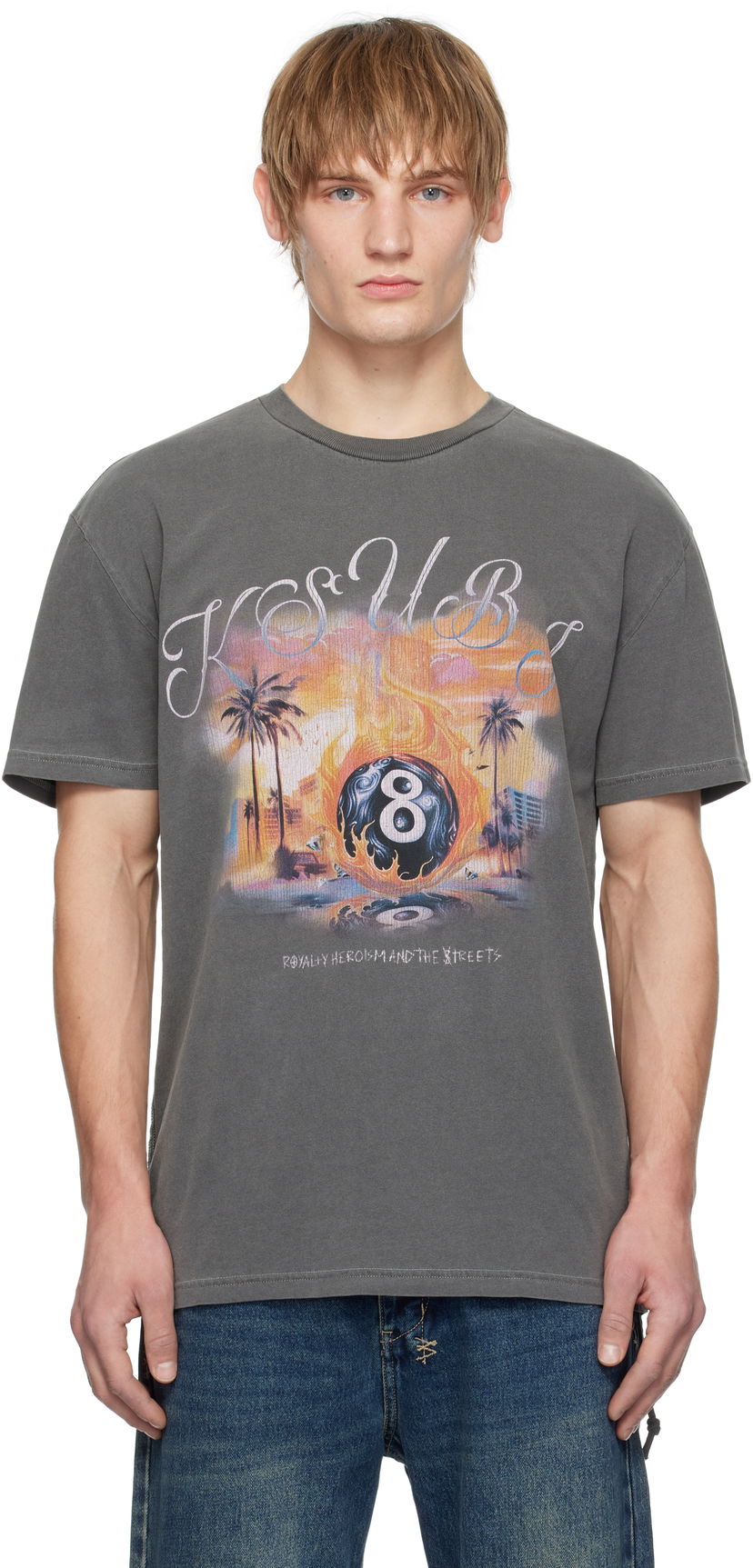 T-shirt Ksubi World Order Graphic T-Shirt Grå | MPS25TE045