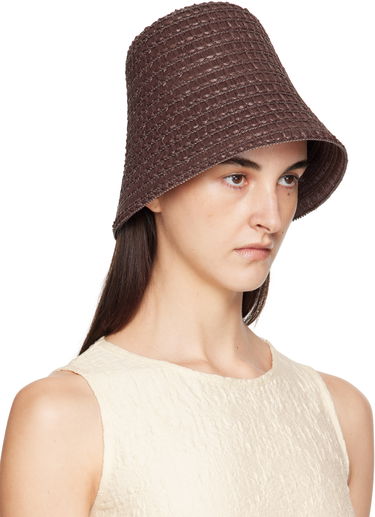 Hat Max Mara Max Mara Wainer Woven Beach Hat Brun | 2514571052600, 1