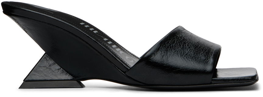 Tilbehør The Attico Attico Cheope Wedge Mules Sort | 248WS605 L070, 0