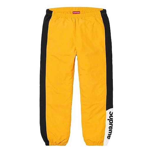 Joggingbukser Supreme Track Pants With Side Logo Gul | SUP-FW19-054