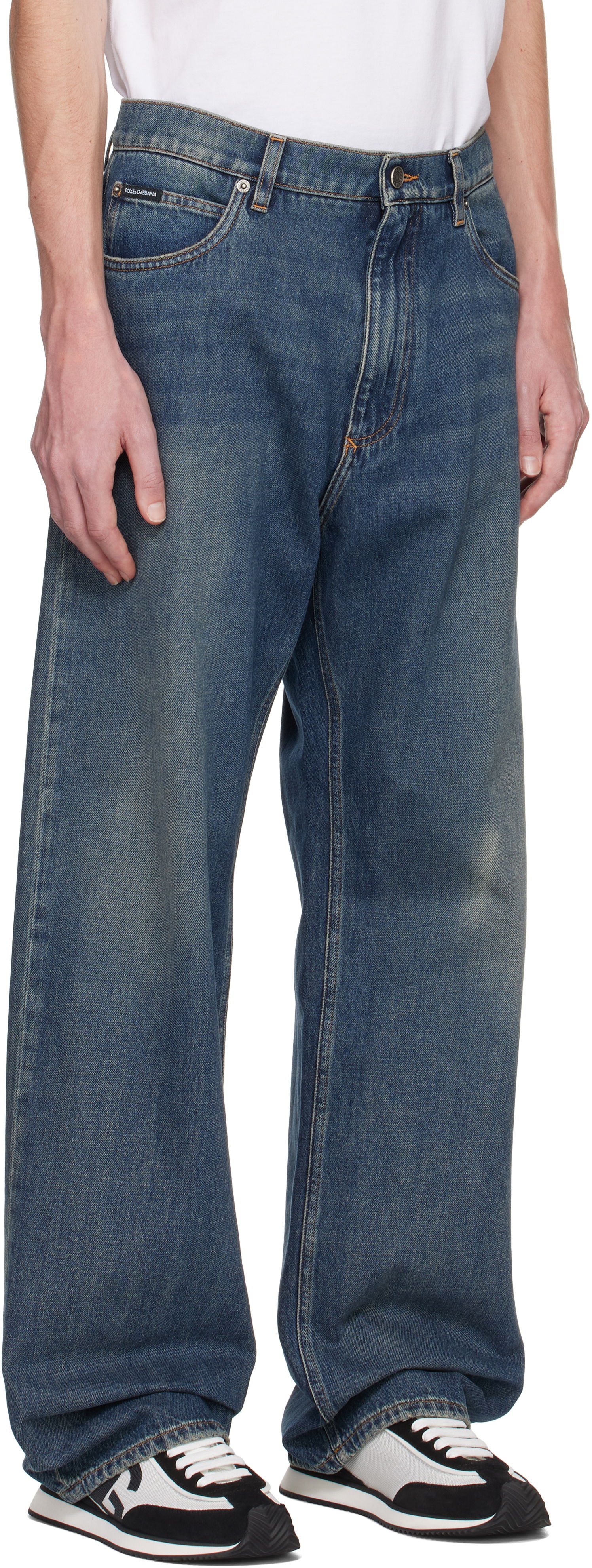 Jeans Dolce & Gabbana Dolce&Gabbana Over Jeans Blå | GWVNXDG8KY5, 1