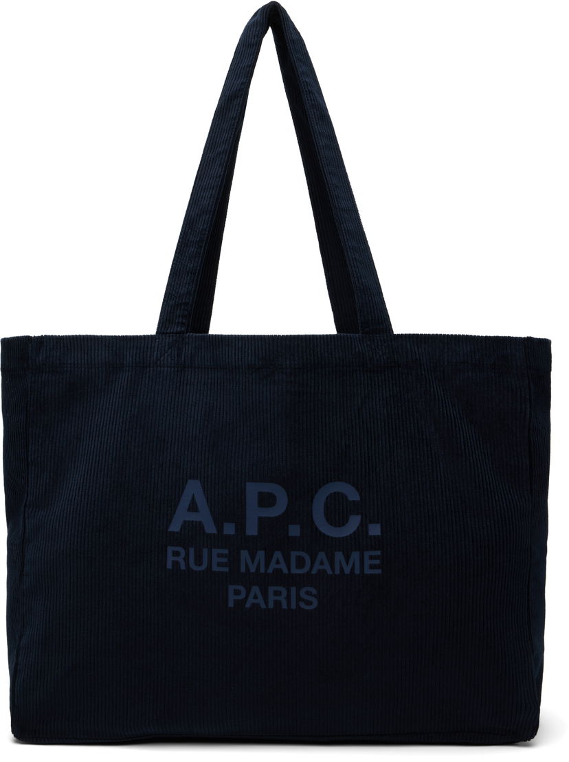 Mulepose A.P.C. A.P.C. Diane 'Rue Madame' Shopping Tote Mørkeblå | COHBB-M61938